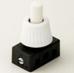 White Push / Press Switch for wall lamps etc. (703)